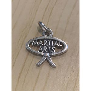 .925 Martial Arts Sterling Silver Jewelry Charm #sports